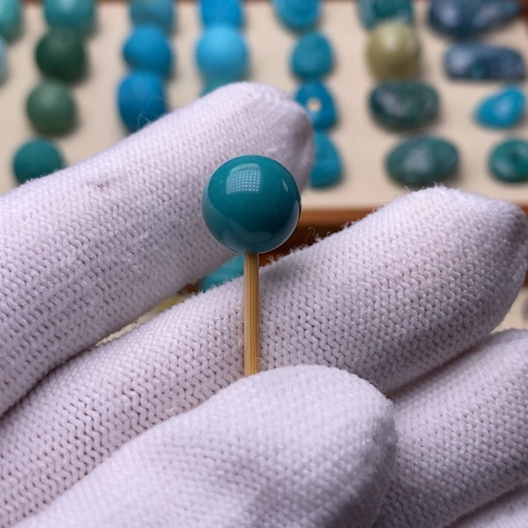 绿松石未镶嵌绿松石圆珠10.6