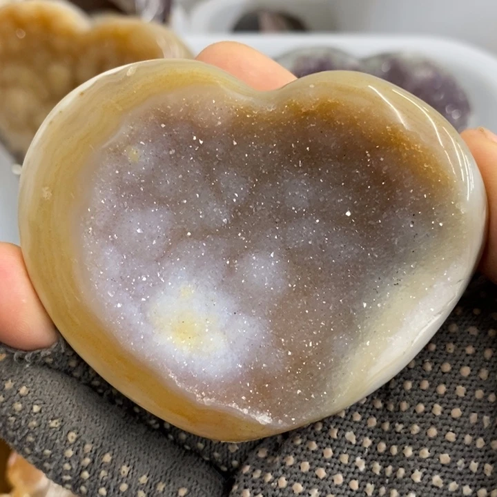 未镶嵌紫晶珠宝半成品