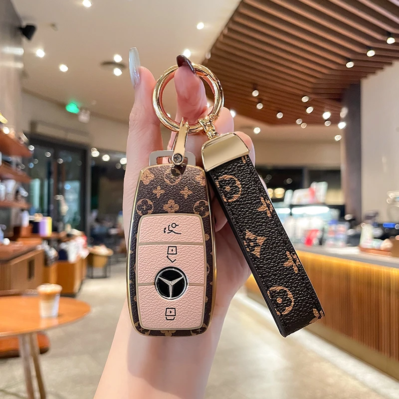 奔驰c260l钥匙套e300l车a200l/cla/glc车gla/glb220扣gle350壳包