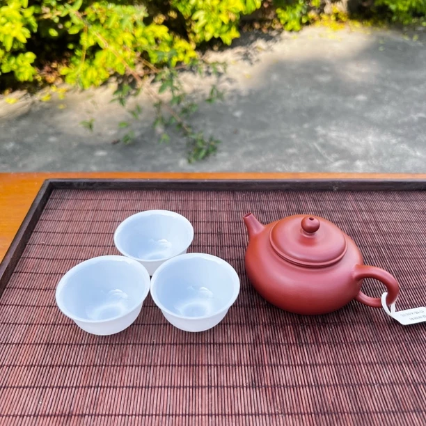 潮州手拉壶 扁平壶 容量120cc 礼盒证书