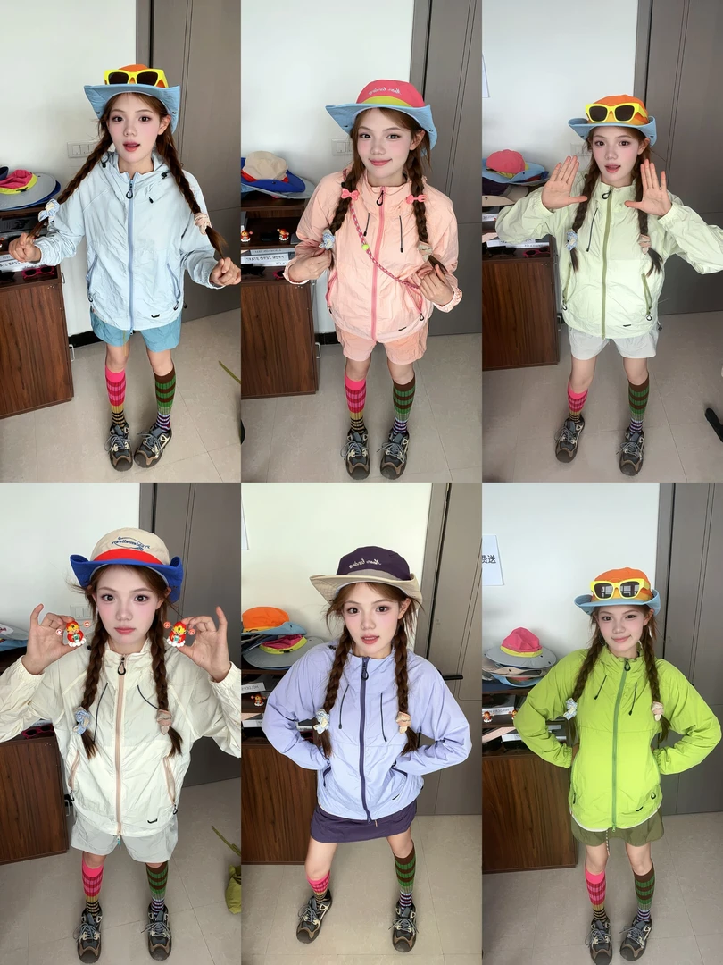 【冰皮凉感】“升级 4.0黑胶帽檐小冰皮防晒’UPF50+透气速干薄防晒衣