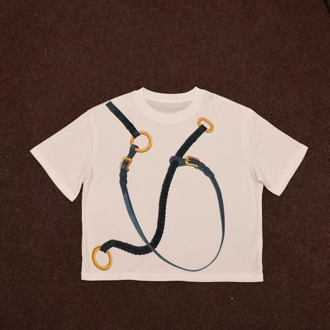 【晨老板】N【盛夏物语】时尚印花圆领短袖T恤上衣69258008