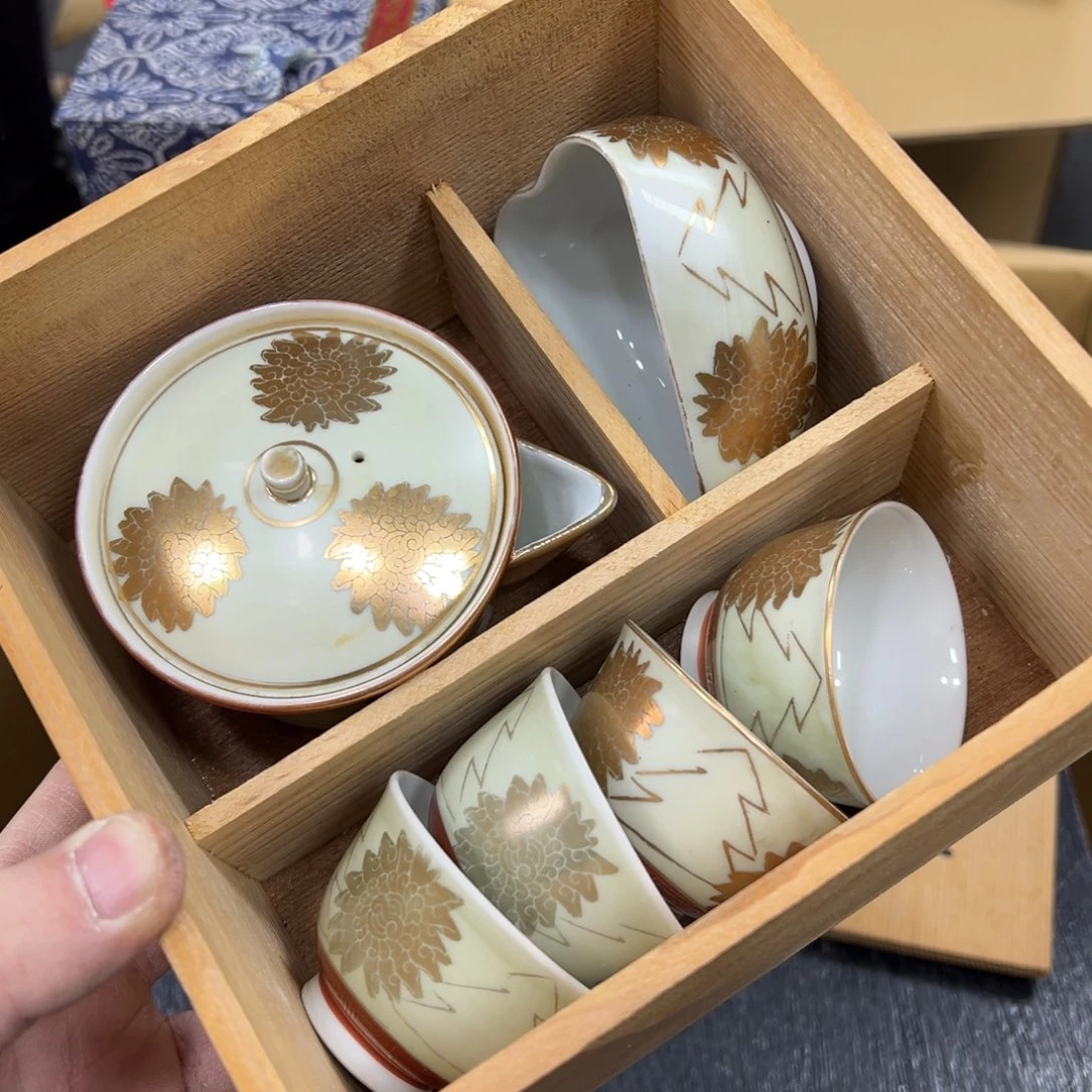 陶瓷日本中古工艺品摆件
