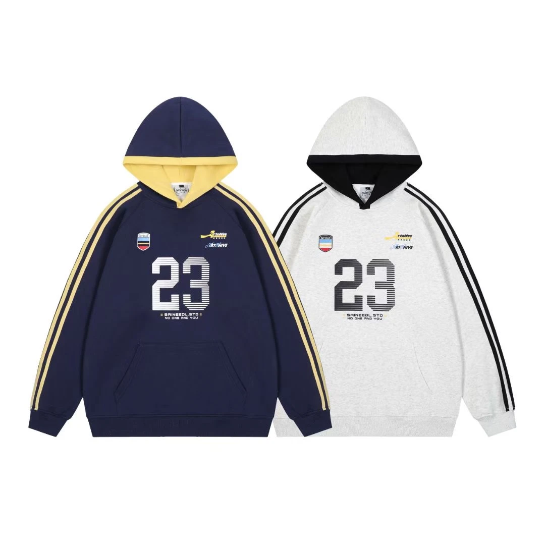 480克重磅球衣风连帽卫衣男女