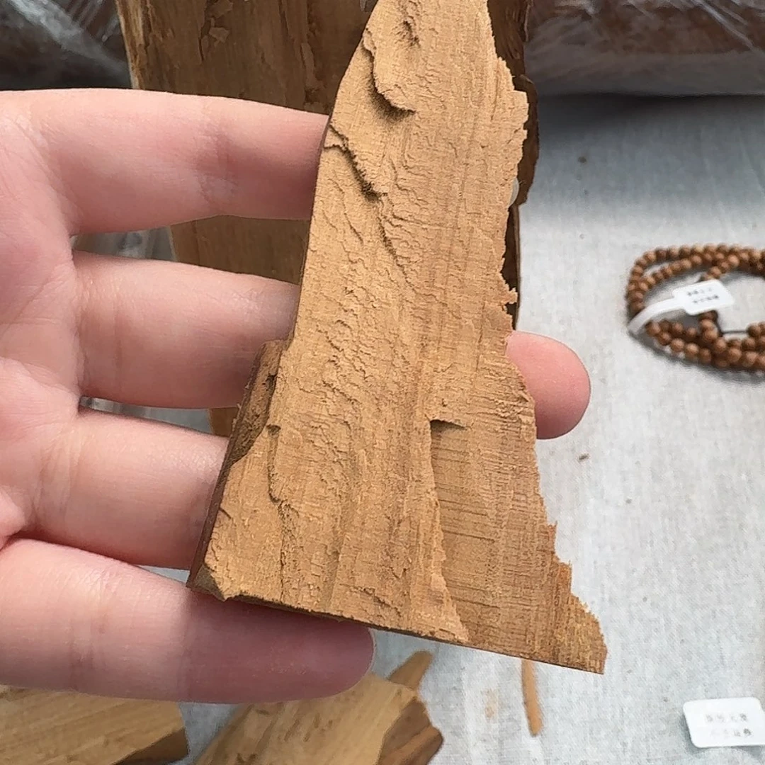 檀香木把件檀香木双百