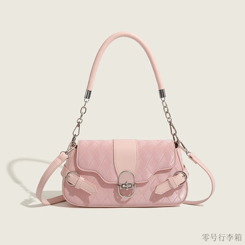 腋下包女包新款美拉德复古包包五金锁扣翻盖包单肩通勤包2025新潮