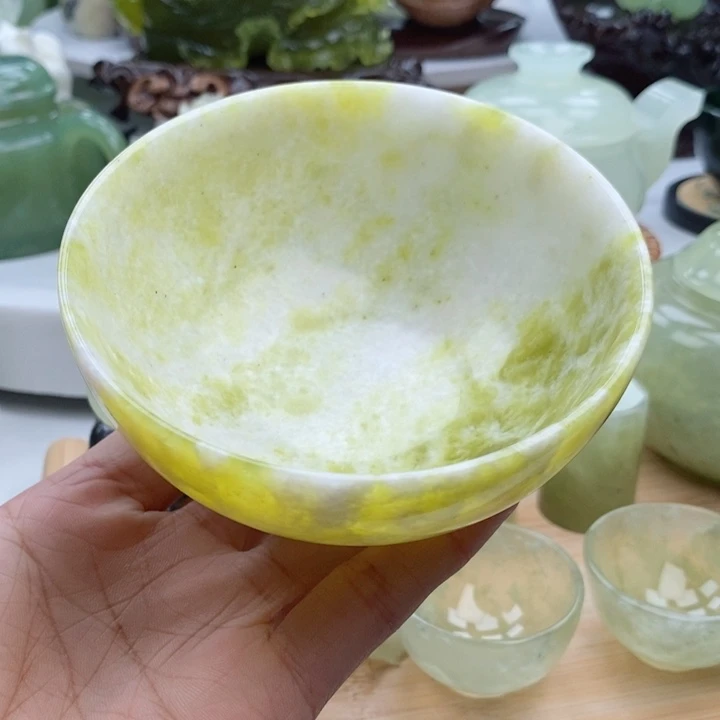 岫玉四大名玉玉碗未镶嵌