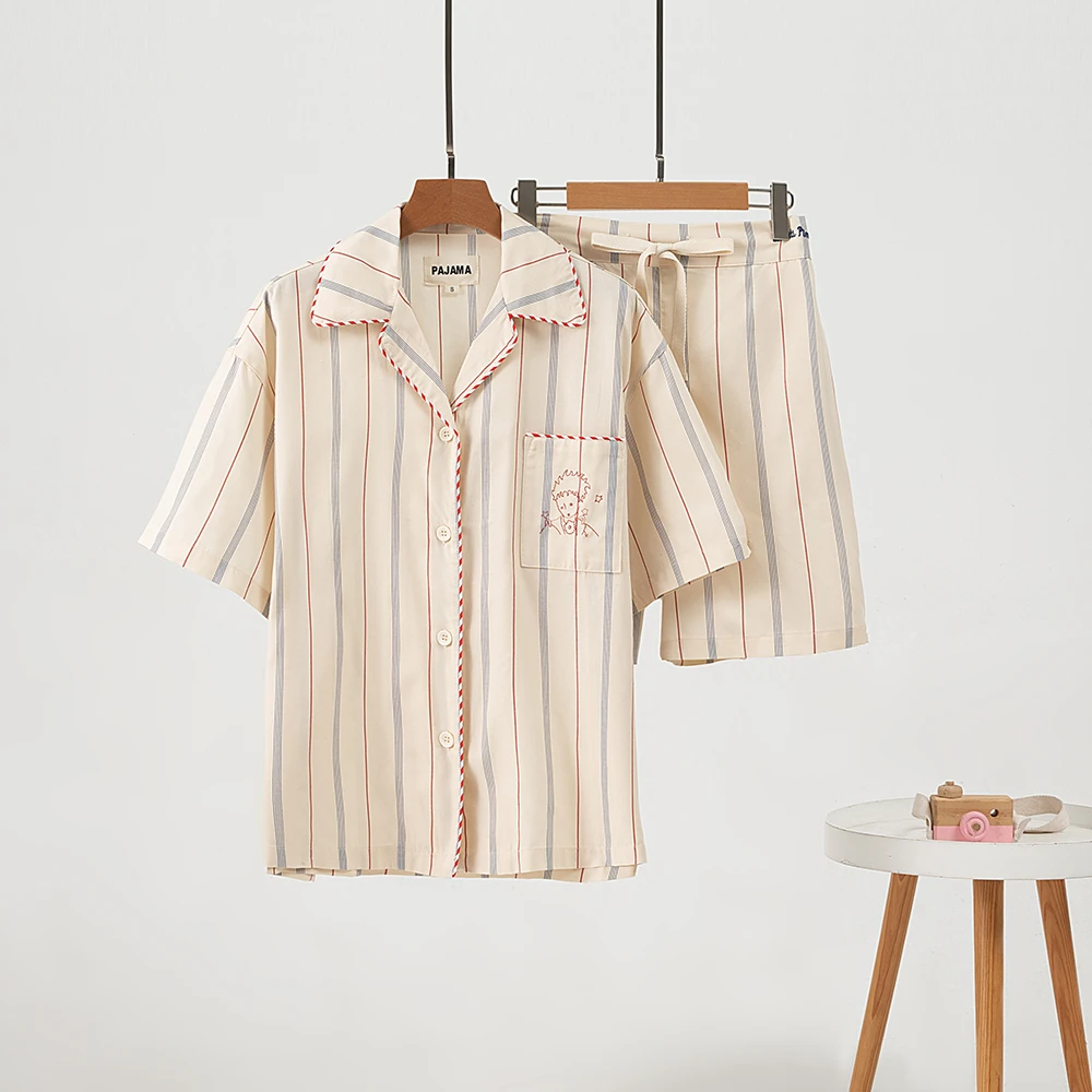 【梦想小王子】-春夏新款天丝棉男女情侣可外穿居家服睡衣