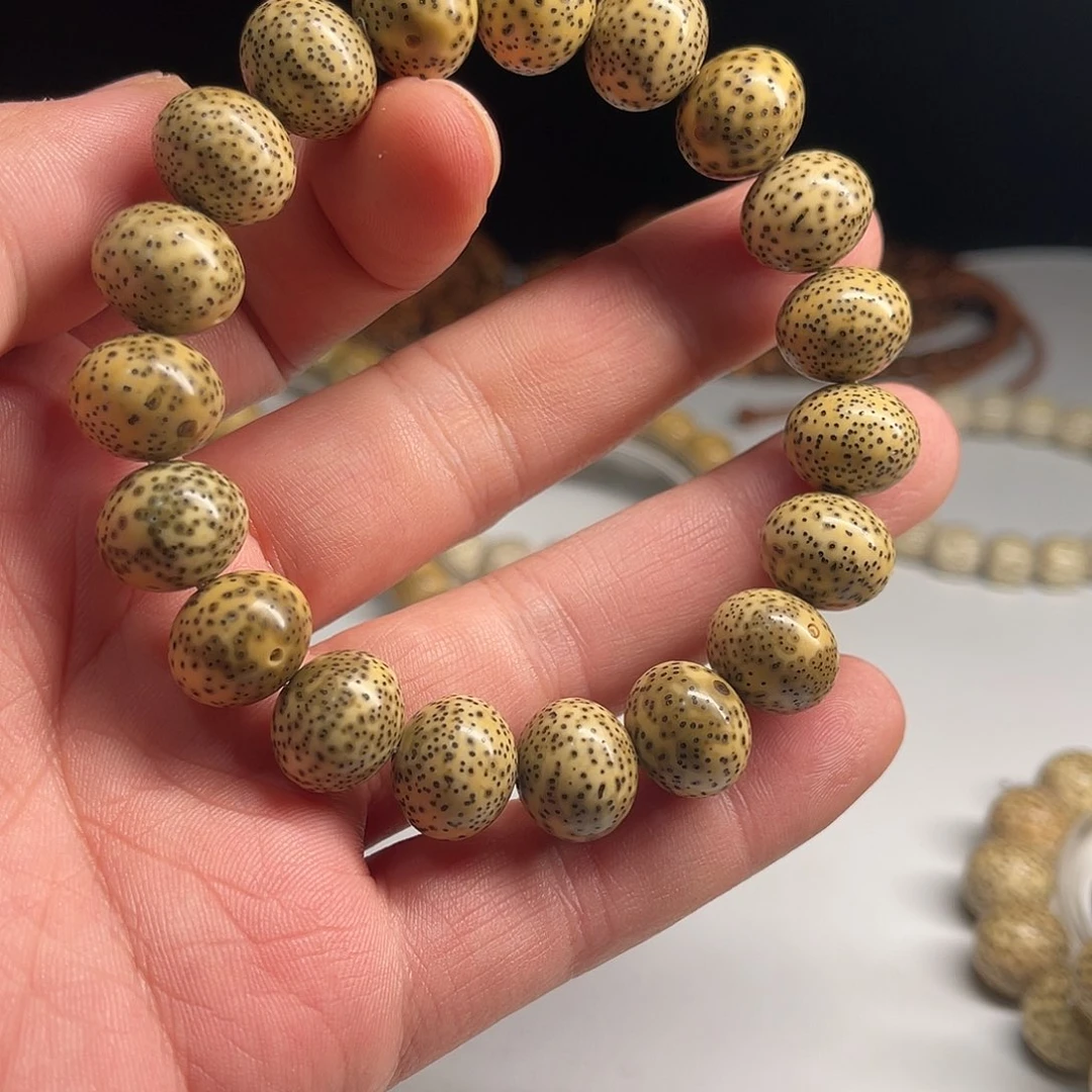 星月菩提吊坠14/12原生态老料青花瓷