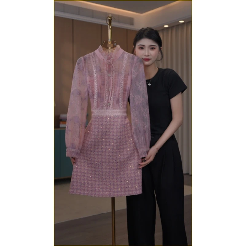 【现货 下午发】6863气质收腰显瘦连衣裙