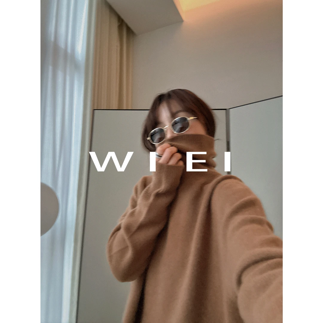 《WI EI》暖织*康赛妮100%羊绒_堆堆领 ROW极简针织毛衣W25409097