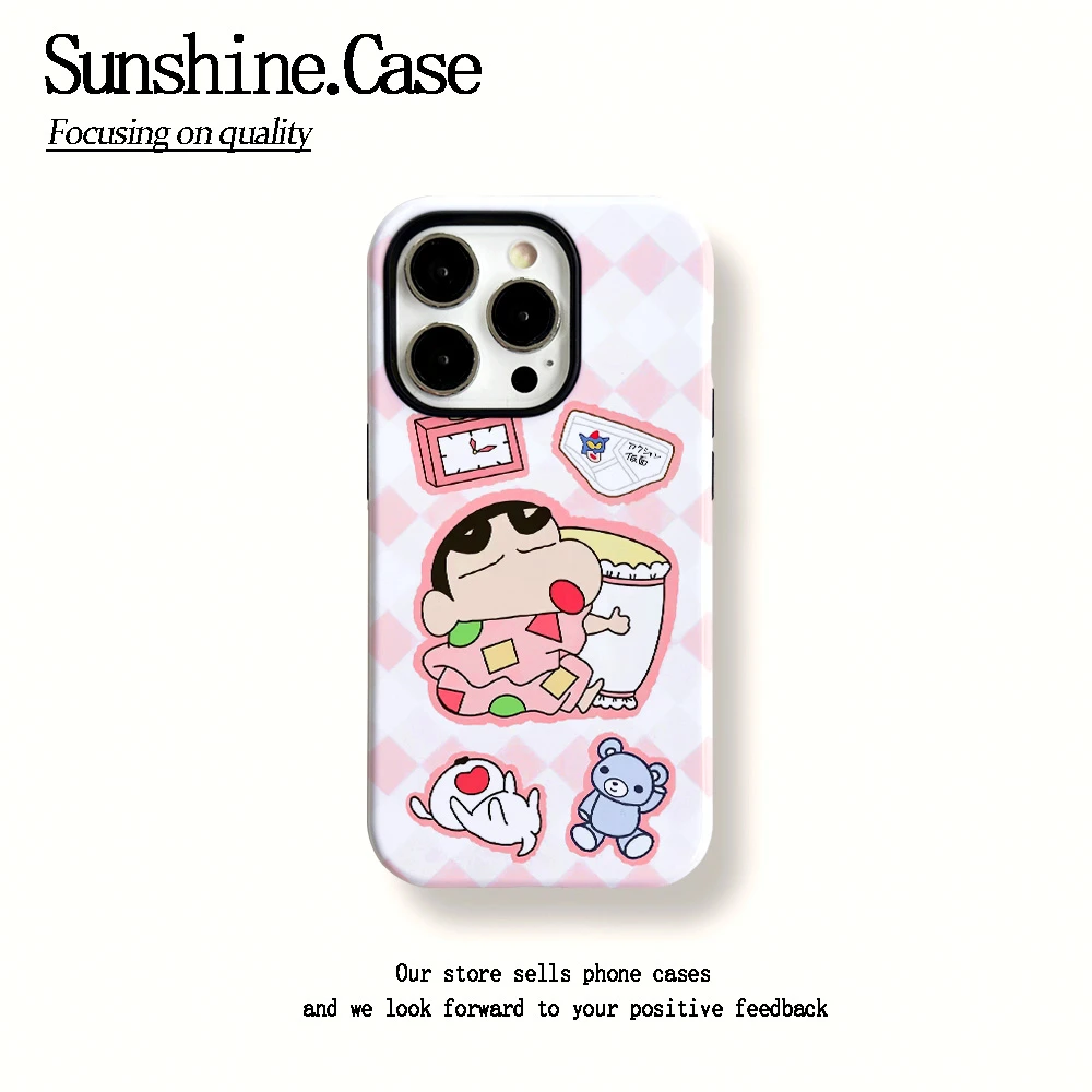 菲林二合一适用苹果华为vivo小米oppo手机壳粉睡衣小新16PRO/15