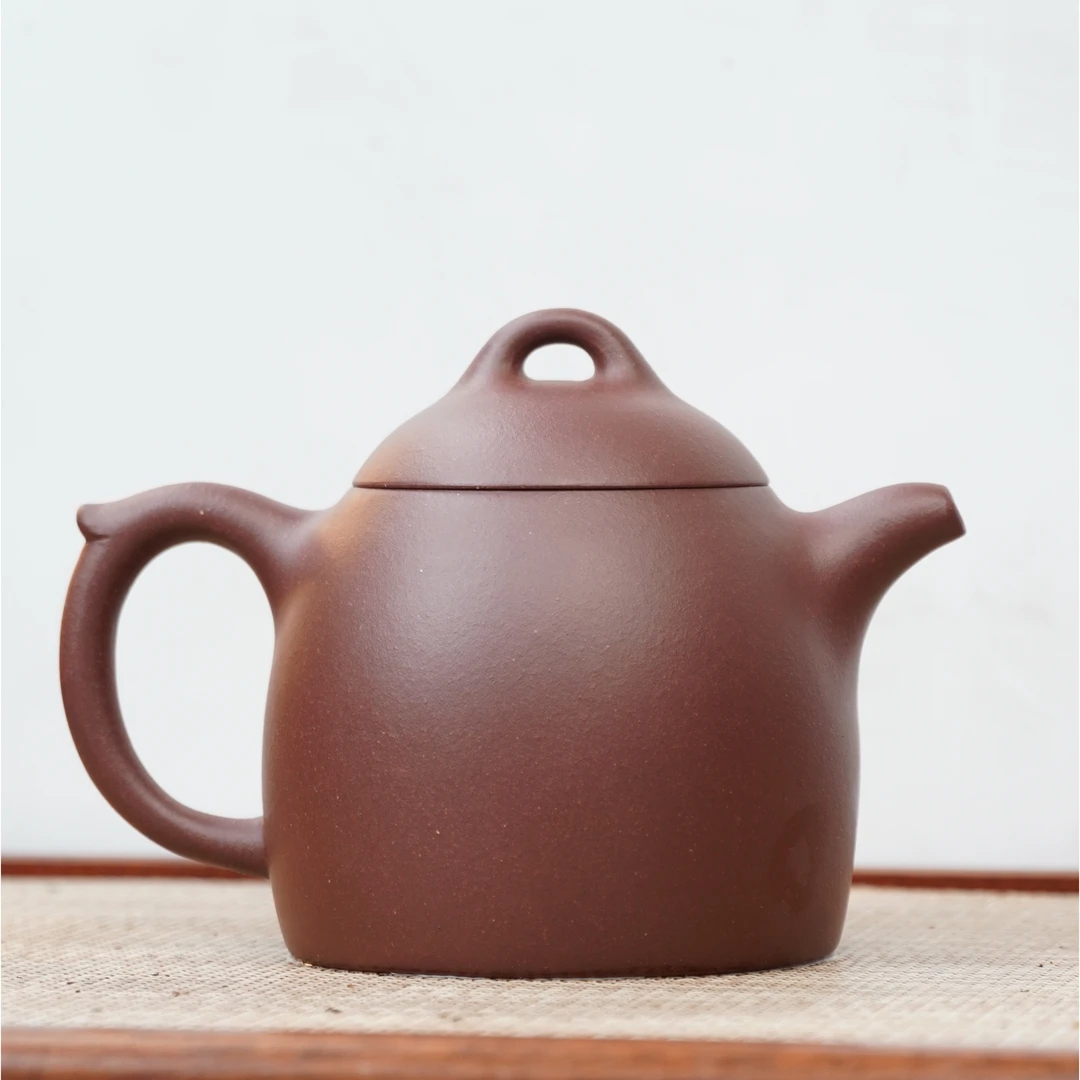 一壶堂甄选 · 秦权壶 底槽清 280CC参考容量 宜兴 手工 紫砂壶