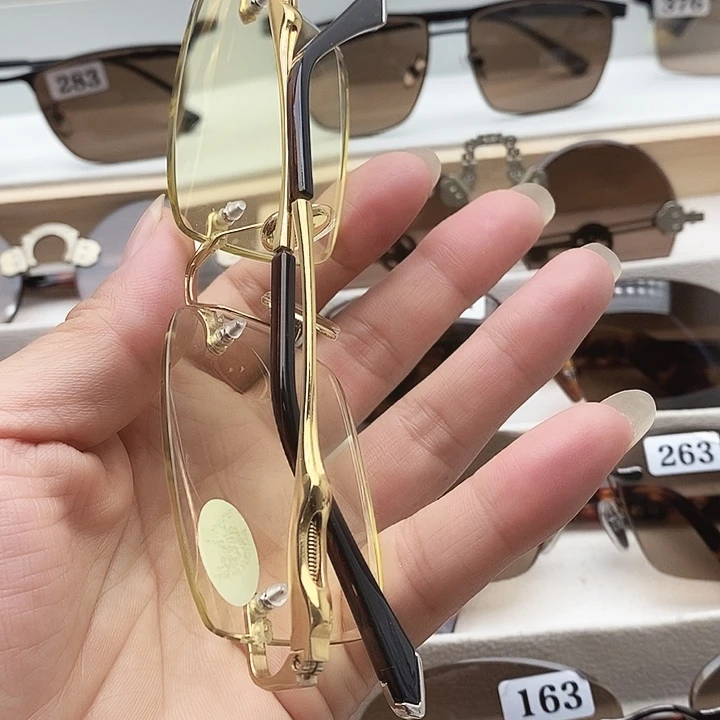 无度数款天然水晶石头镜片