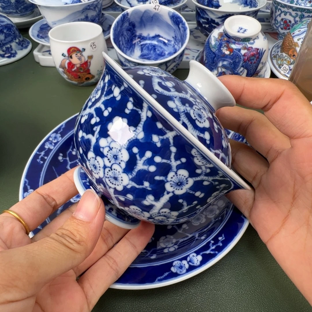 景德镇纯手工纯手绘茶具木木1