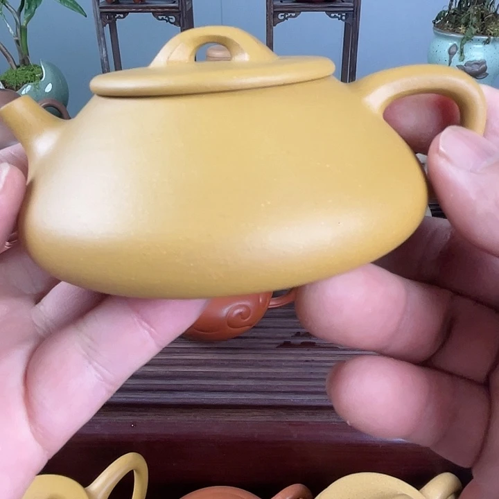 紫砂茶壶黄金段瓢