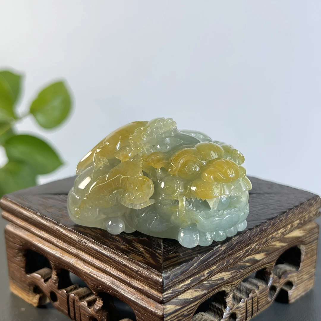 JYA28-167  天然缅甸A货翡翠  貔貅