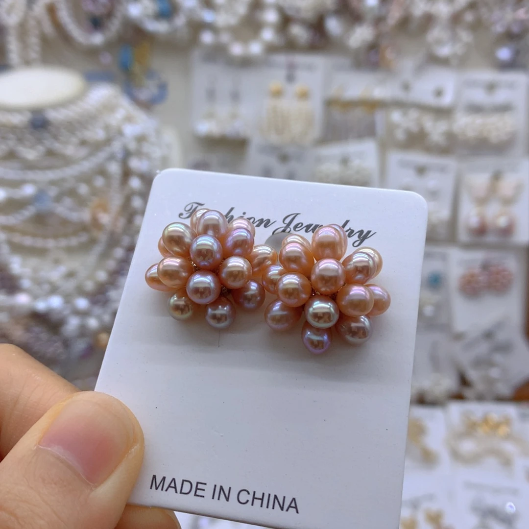 合金淡水珍珠项链耳饰