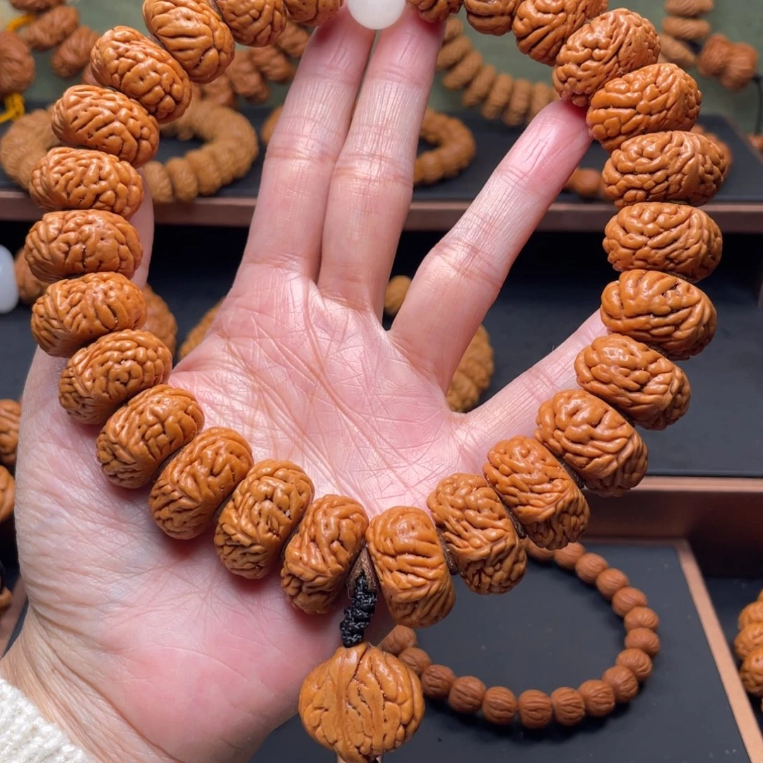 手串桃核22麒麟纹