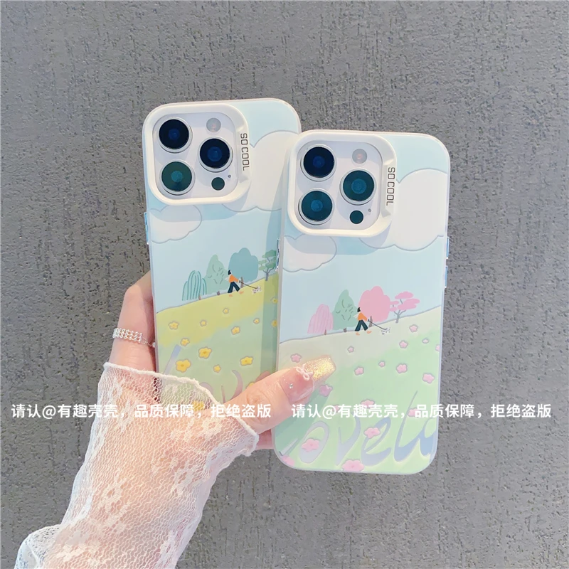 磨砂彩银适用苹果16/iPhone/华为荣耀/OPPO/VIVO/小米/手机壳保护