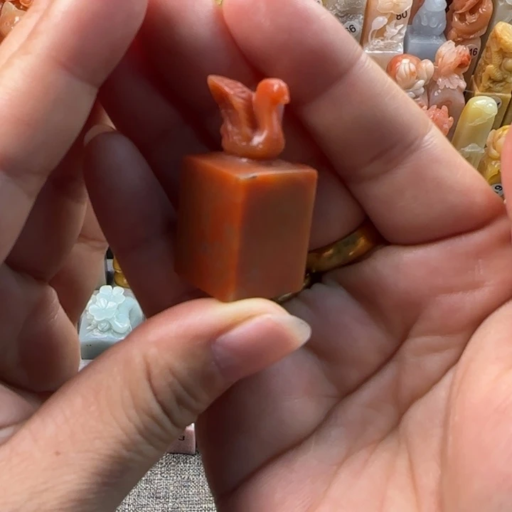 昌化石印石1.7厘米包刻字