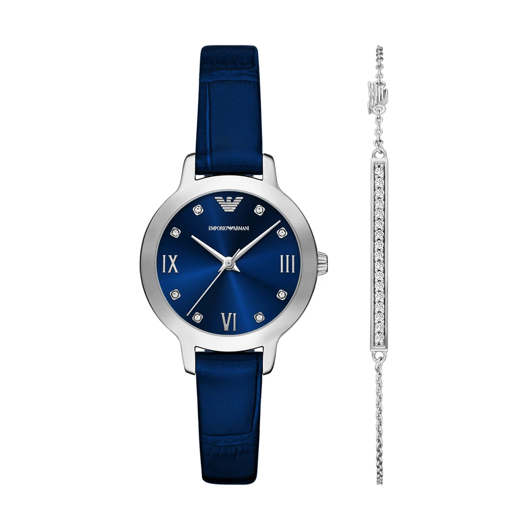 Emporio Armani/安普里奥·阿玛尼时尚优雅白月光女表AR80080SET