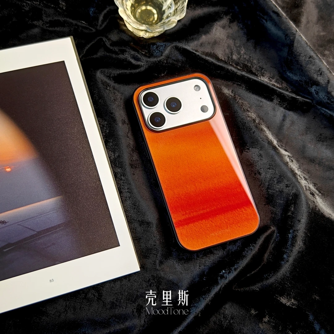 「橙宇云烧」新中式适用于苹果17promax/16pro高级感手机壳15pro/14