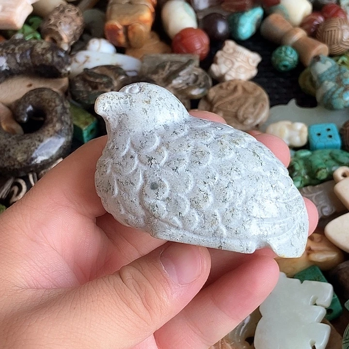 和田玉未镶嵌颈饰76