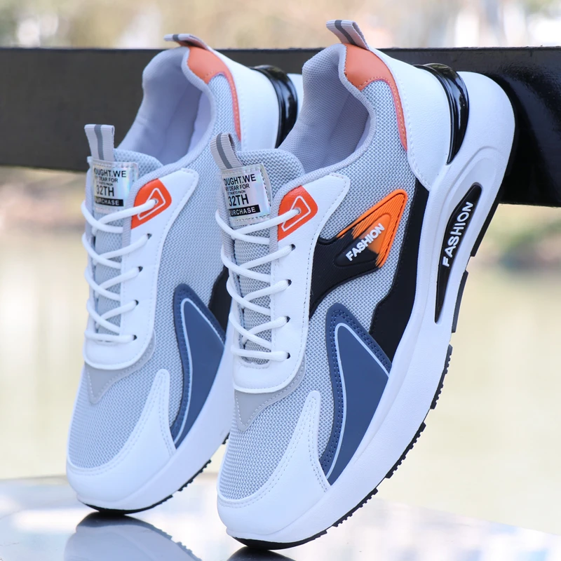 男鞋2025新款夏季防臭轻便透气网鞋男士休闲跑步鞋防滑软底运动鞋