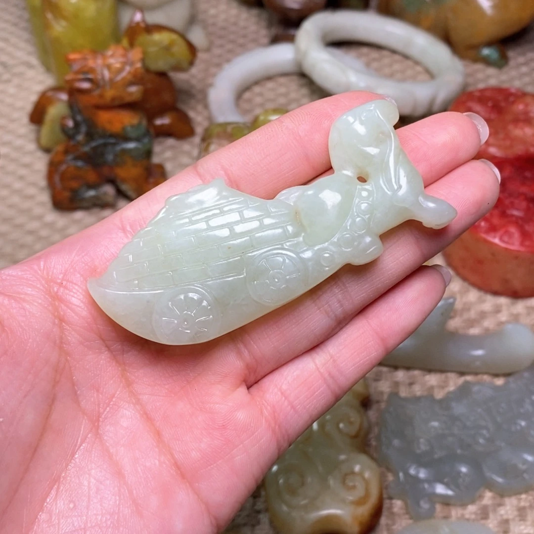 白玉菩提吊坠白玉菩提白玉菩提摆件