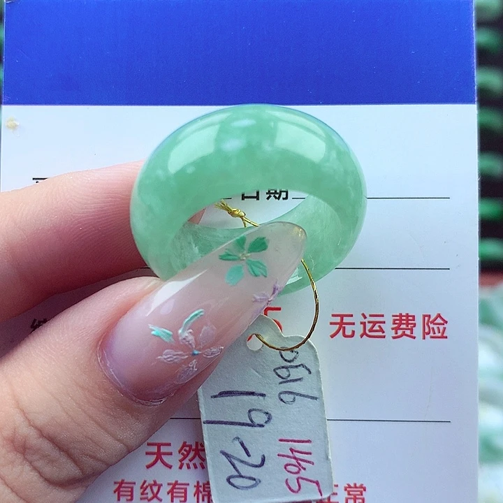 翡翠戒指未镶嵌缅甸天然a货翡翠