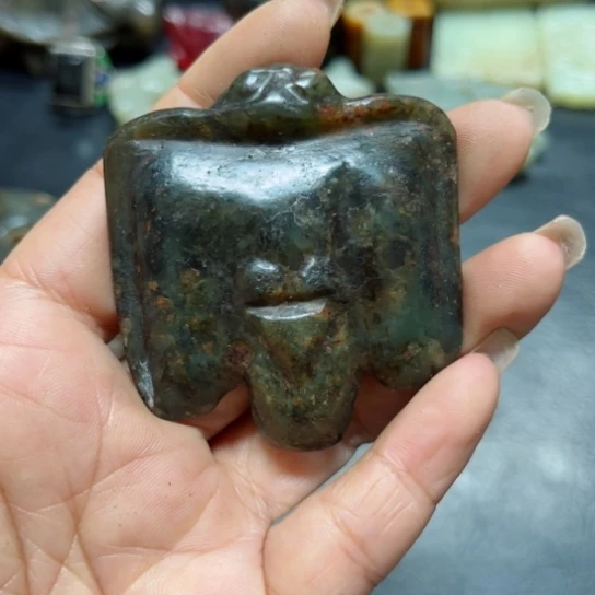 吊坠白玉菩提把件