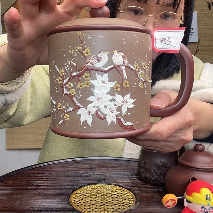 紫砂茶杯原矿紫砂杯