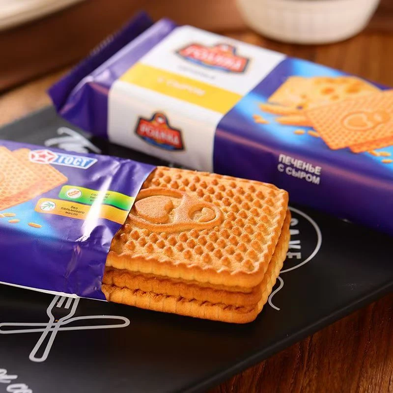 宝山俄罗斯进口阿索夫牌老式甜饼干早餐代餐甜品零食100g
