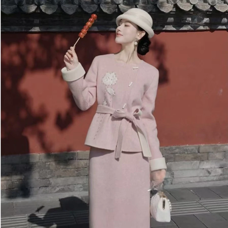 【桃枝遥】套装高端定制大衣