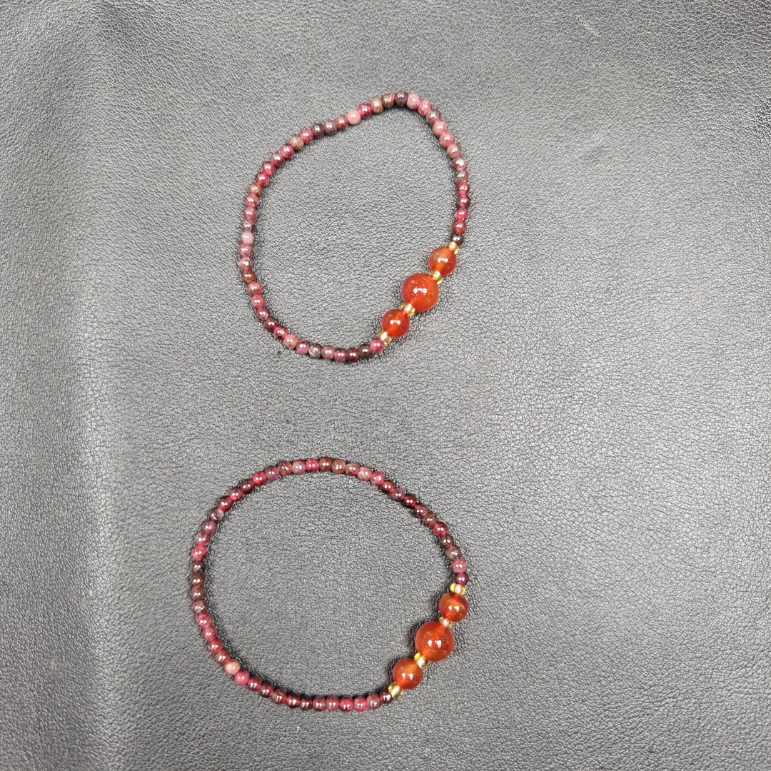 【玉经纶】46454/Q103-618-石榴石手串-多样性发其一