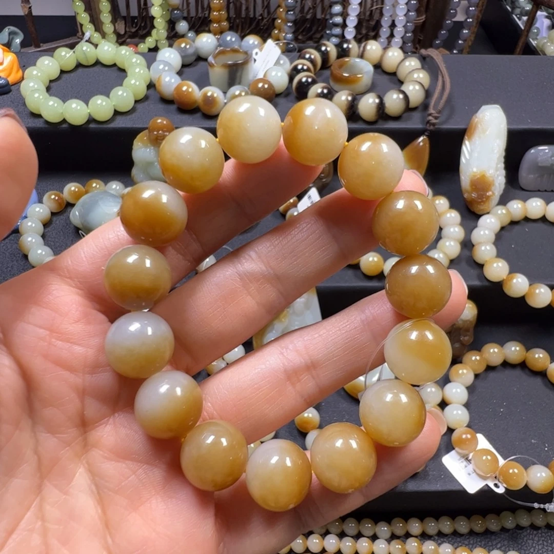 和田玉未镶嵌手链卡14