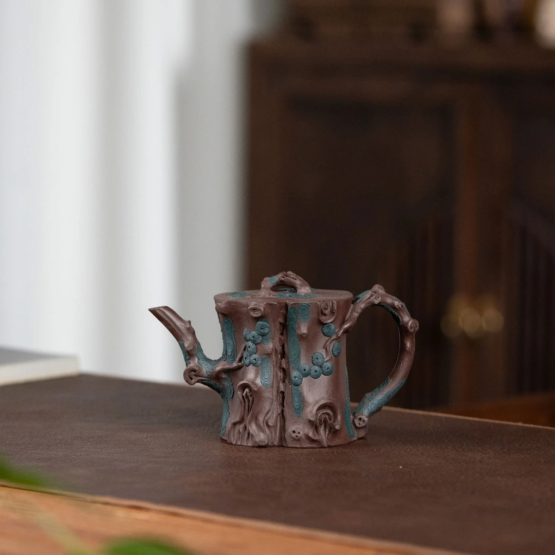 【利贞l松桩】原矿紫泥150cc手工制宜兴紫砂壶SSZS