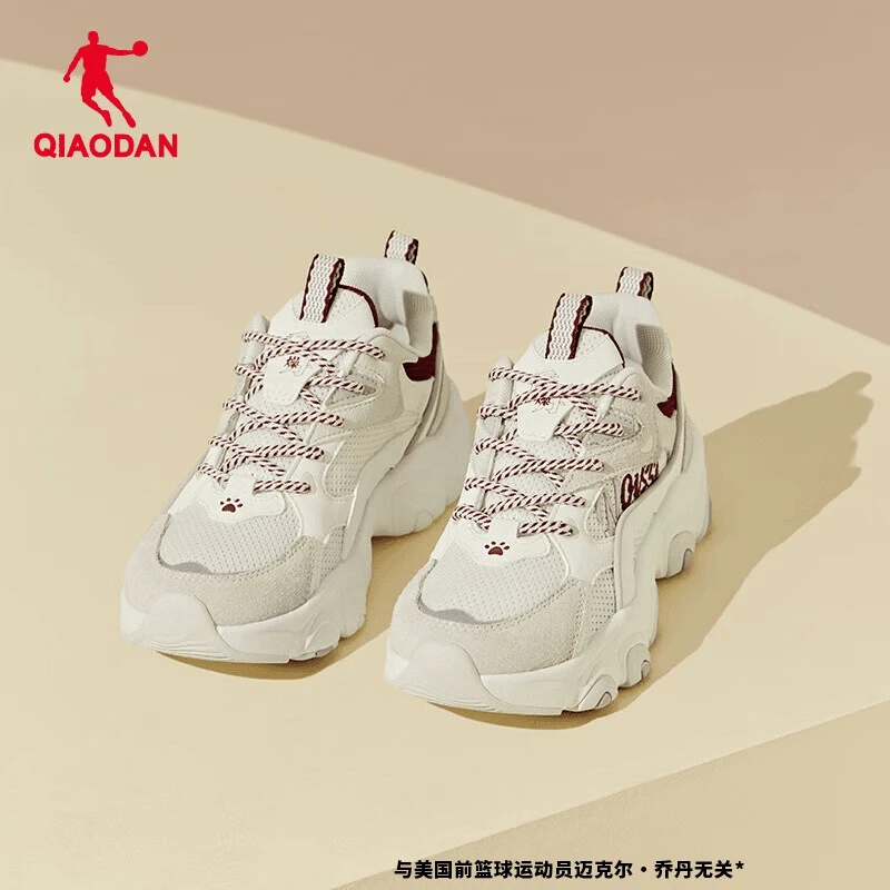 中国乔丹女鞋爪爪鞋3.0休闲鞋秋季舒适回弹老爹鞋网面透气运动鞋