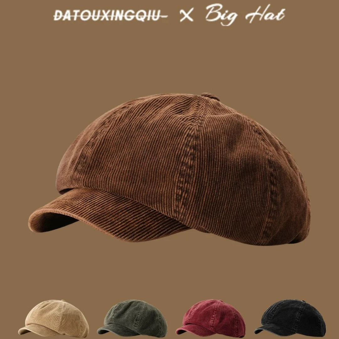 8102八角帽帽子复古画家报童帽冬季休闲百搭报童帽棒球帽