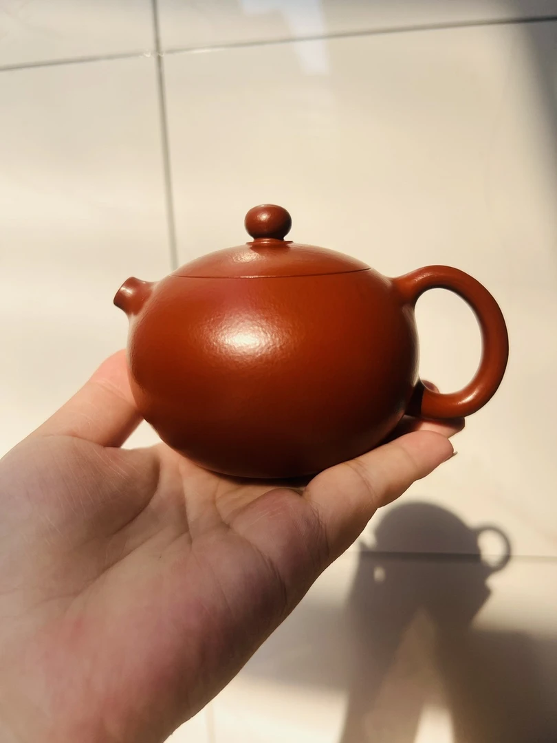 朱泥大红袍全手工卡盖河豚纳底西施208容量