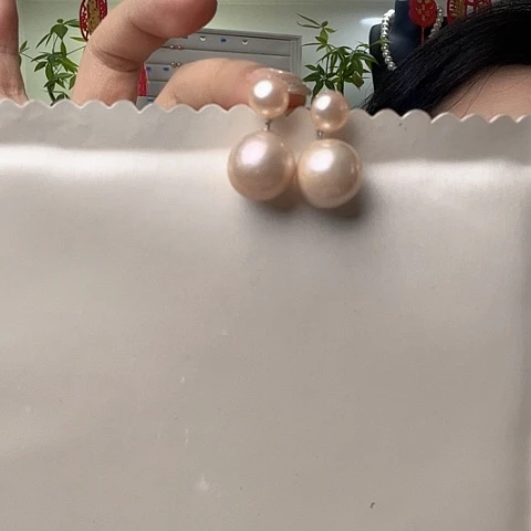 淡水珍珠耳饰未镶嵌