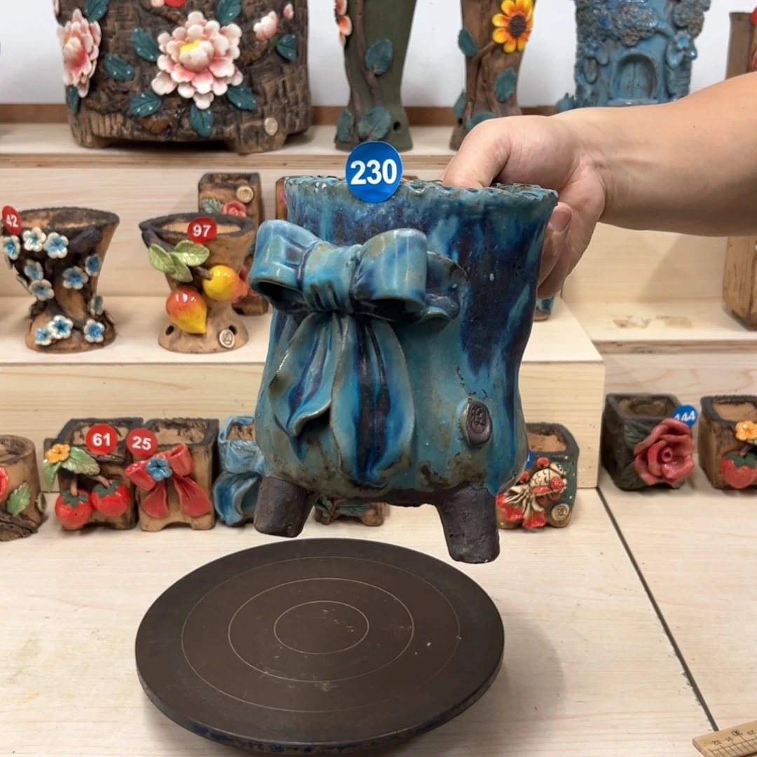花盆紫砂230号内口11×9外高18