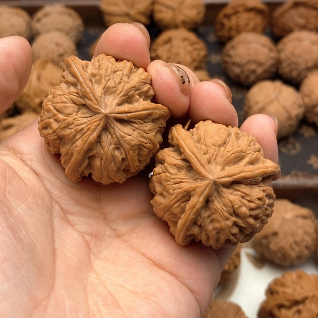 把件文玩核桃38尺全品雨花石奔