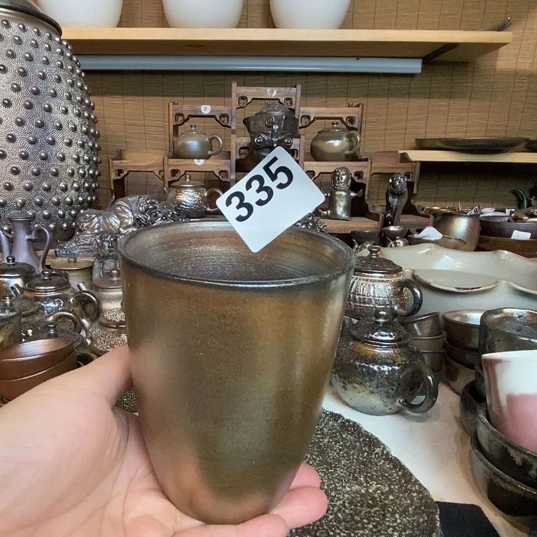 高温柴烧陶泥可乐杯