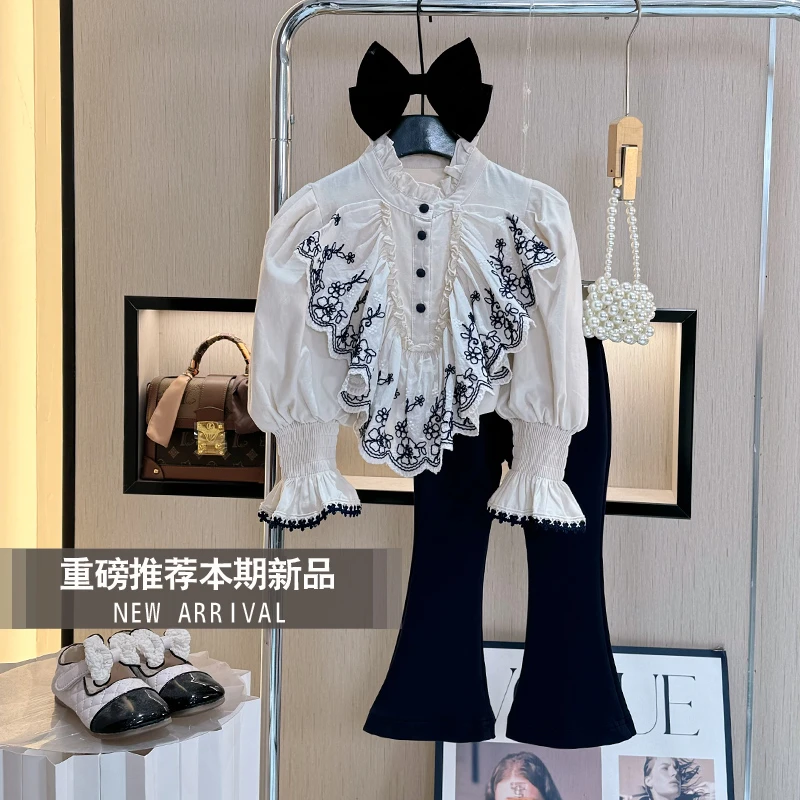 【现货】女童套装2025新款秋装长袖洋气时尚童装儿童气质秋季两件套