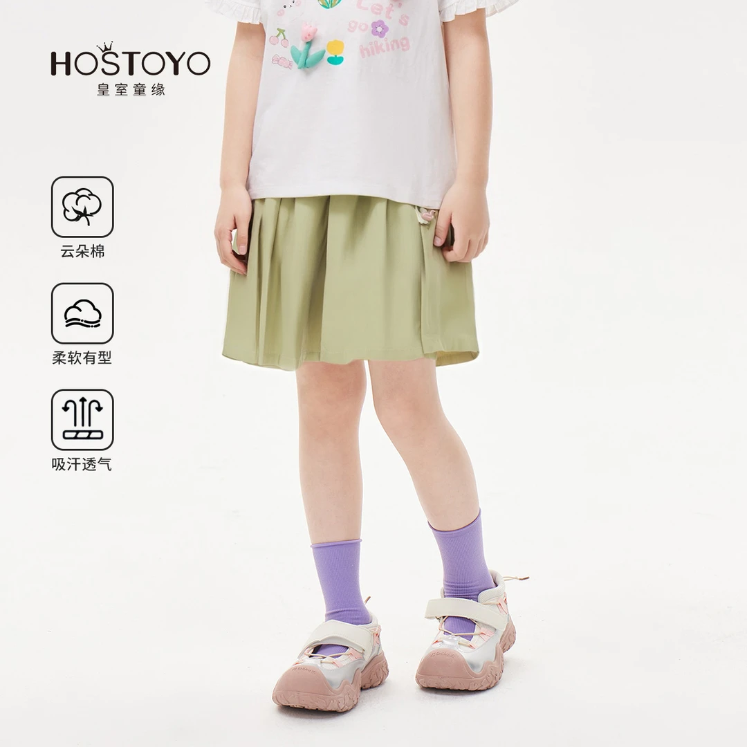 皇室童缘2025夏季新款女童时尚舒适休闲潮流宽松短裤17630357002