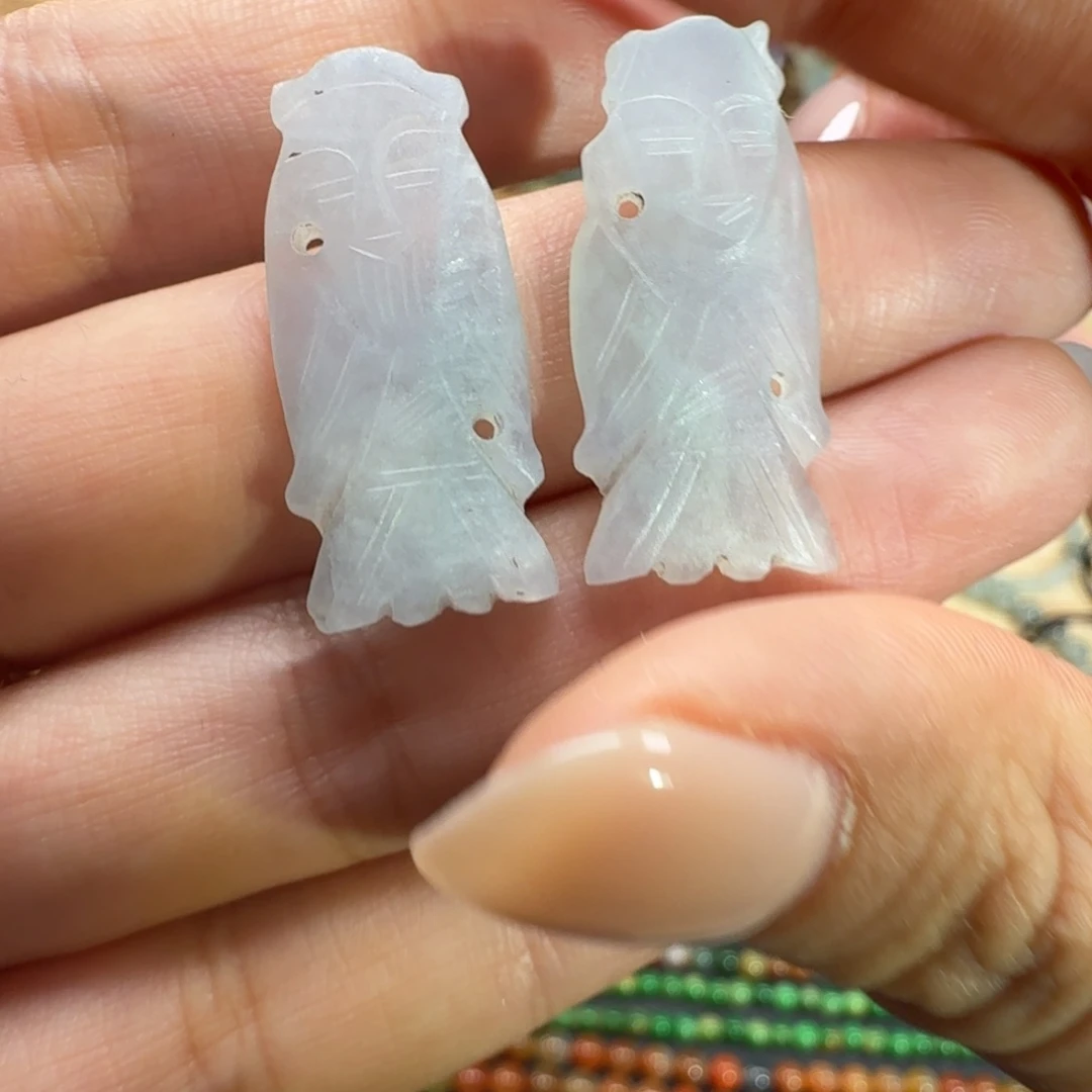 翡翠散珠老帽花翡翠