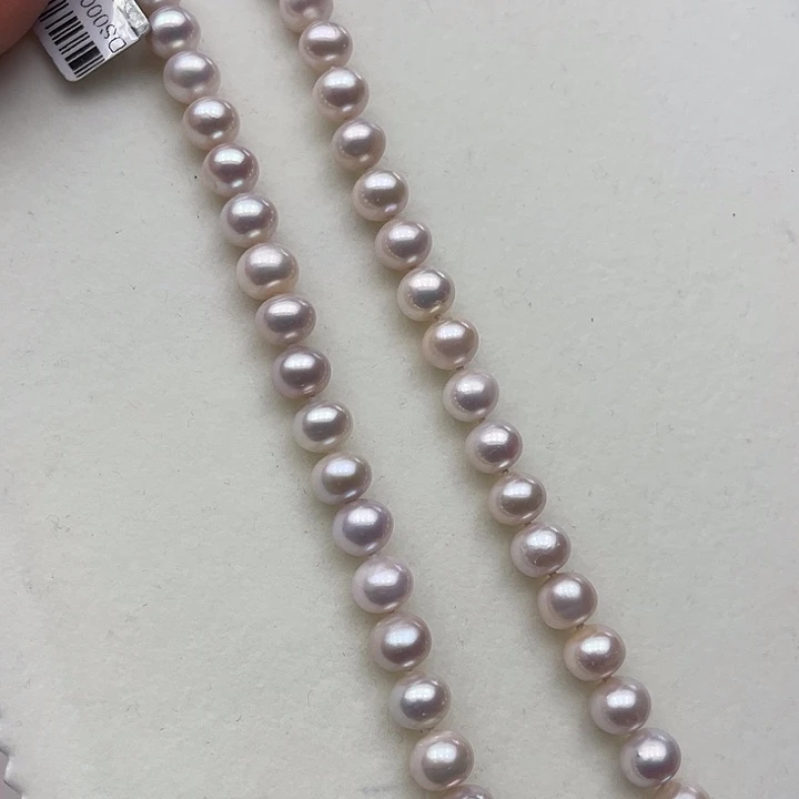 淡水珍珠颈饰银S925镶嵌➕8.9极光蔓塔玫瑰