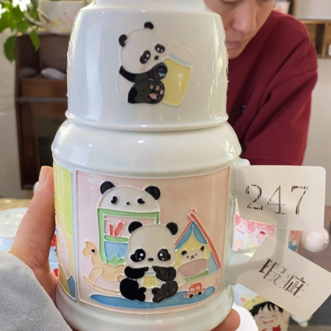瓷片景德镇釉下彩手绘